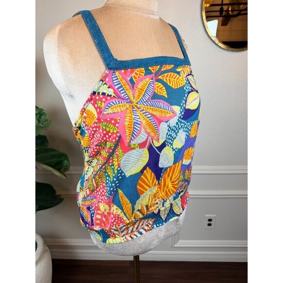 Cynthia Rowley Tropical Floral Tank – Size Large - Picture 7 of 11